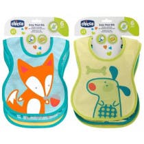 Chicco Set Baberos Easy Meal 6m Colores Surtidos 3 uds