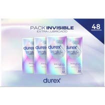 Durex Preservativo Invisible Extrafino Extralubricado 4x12 uds