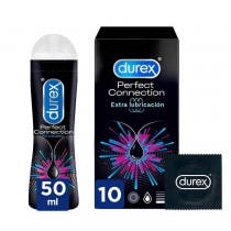 Durex Pack Preservativos Perfect Connection 10 uds Lubricante 50 ml