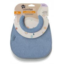 Tommee Tippee Babero para Lactancia Reversible Dusky Blue 2 uds