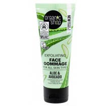 Organic Shop Exfoliante Facial Aloe y Aguacate 75 ml