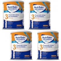 Nutriben Pro Leche de Crecimiento 3 4x800 gr