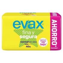 Compresas Evax Fina y Segura Normal 40Uds