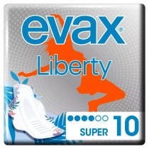 Compresas Evax Liberty Super Alas 10 Unidades