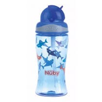 Nuby Taza Flip-It de Tritan 360 ml 3 Anos Azul