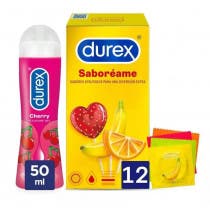 Durex Pack Preservativos Saboreame 12 uds Lubricante Cereza 50 ml
