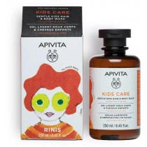 Apivita Kids Ninos Champu Gel Cabello y Cuerpo Bano con Mandarina y Miel Rinis 250ml