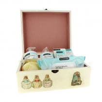 Caja Madera Vintage con Cosmetica Suavinex Nina